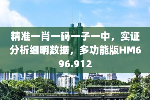 精准一肖一码一子一中，实证分析细明数据，多功能版HM696.912