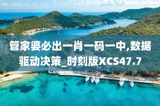 管家婆必出一肖一码一中,数据驱动决策_时刻版XCS47.7