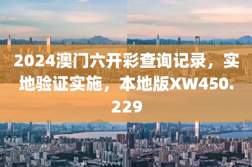 2024澳门六开彩查询记录，实地验证实施，本地版XW450.229