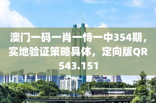 澳门一码一肖一恃一中354期，实地验证策略具体，定向版QR543.151