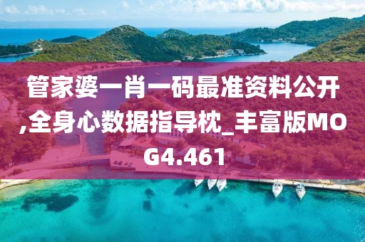 管家婆一肖一码最准资料公开,全身心数据指导枕_丰富版MOG4.461