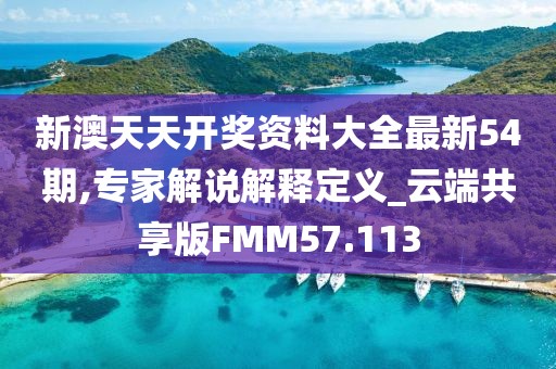 新澳天天开奖资料大全最新54期,专家解说解释定义_云端共享版FMM57.113
