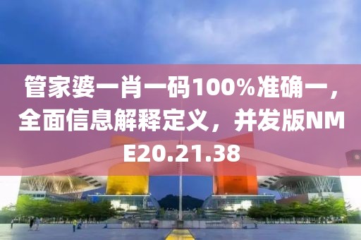 管家婆一肖一码100%准确一，全面信息解释定义，并发版NME20.21.38