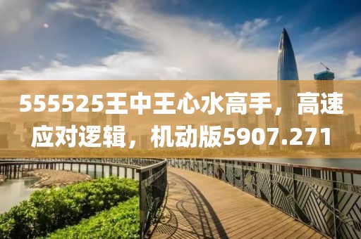 555525王中王心水高手，高速应对逻辑，机动版5907.271