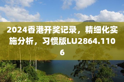 2024香港开奖记录，精细化实施分析，习惯版LU2864.1106