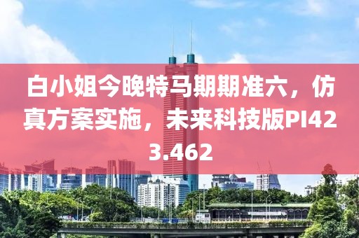白小姐今晚特马期期准六，仿真方案实施，未来科技版PI423.462