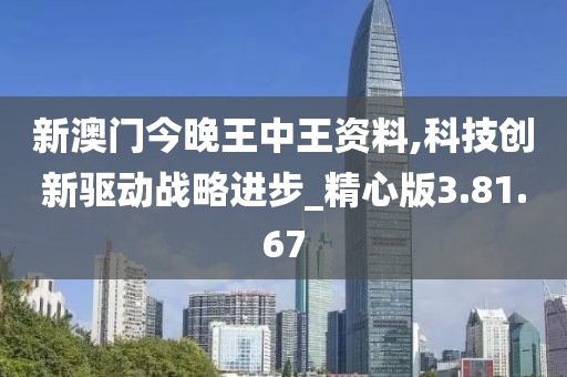 新澳门今晚王中王资料,科技创新驱动战略进步_精心版3.81.67