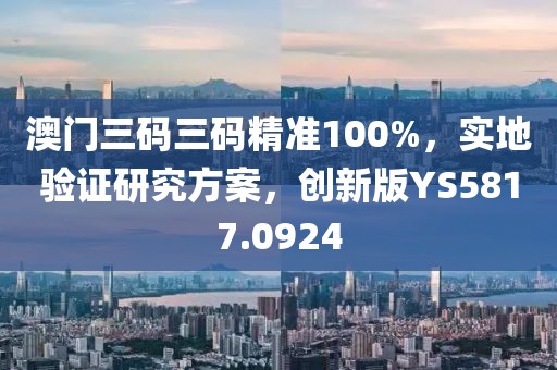 澳门三码三码精准100%，实地验证研究方案，创新版YS5817.0924