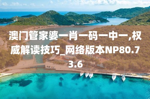 澳门管家婆一肖一码一中一,权威解读技巧_网络版本NP80.73.6
