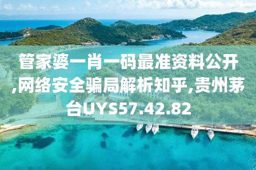 管家婆一肖一码最准资料公开,网络安全骗局解析知乎,贵州茅台UYS57.42.82