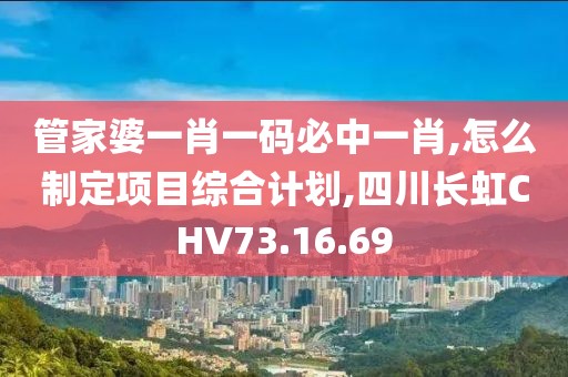 管家婆一肖一码必中一肖,怎么制定项目综合计划,四川长虹CHV73.16.69