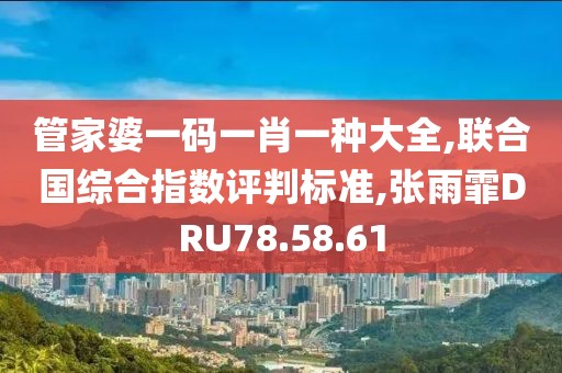 管家婆一码一肖一种大全,联合国综合指数评判标准,张雨霏DRU78.58.61
