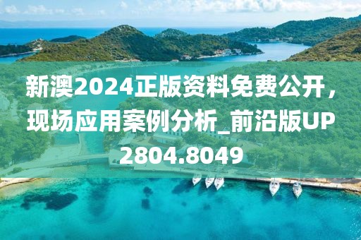 新澳2024正版资料免费公开，现场应用案例分析_前沿版UP2804.8049