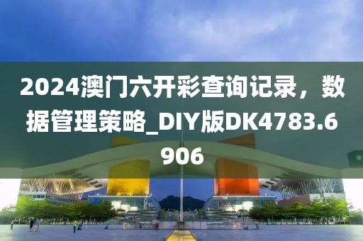 2024澳门六开彩查询记录，数据管理策略_DIY版DK4783.6906