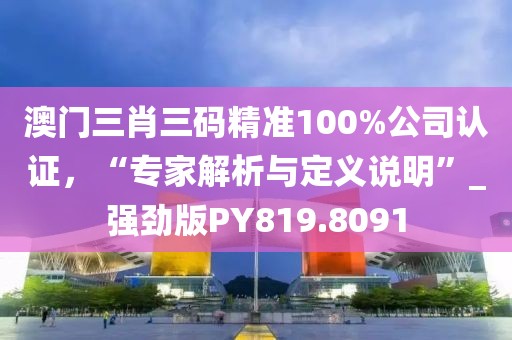 澳门三肖三码精准100%公司认证，“专家解析与定义说明”_强劲版PY819.8091