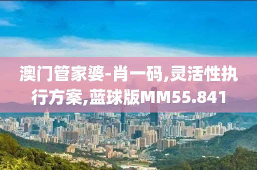 澳门管家婆-肖一码,灵活性执行方案,蓝球版MM55.841