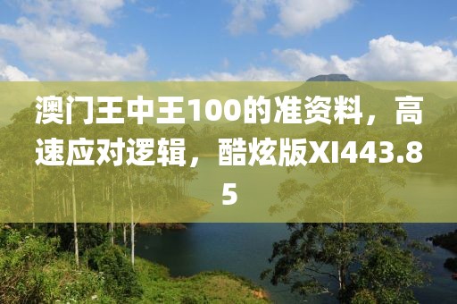 澳门王中王100的准资料，高速应对逻辑，酷炫版XI443.85
