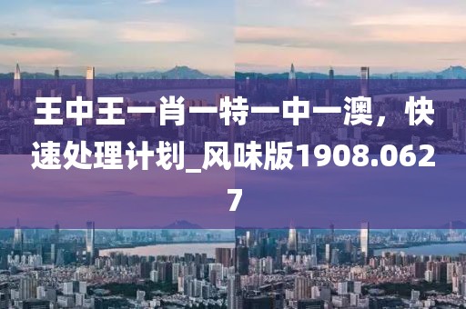 王中王一肖一特一中一澳，快速处理计划_风味版1908.0627