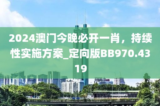 2024澳门今晚必开一肖，持续性实施方案_定向版BB970.4319