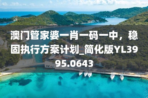 澳门管家婆一肖一码一中，稳固执行方案计划_简化版YL3995.0643