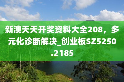 新澳天天开奖资料大全208，多元化诊断解决_创业板SZ5250.2185