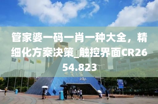 管家婆一码一肖一种大全，精细化方案决策_触控界面CR2654.823