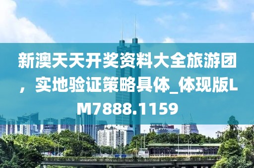 新澳天天开奖资料大全旅游团，实地验证策略具体_体现版LM7888.1159