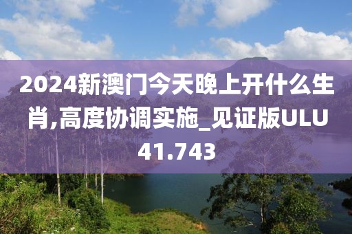 2024新澳门今天晚上开什么生肖,高度协调实施_见证版ULU41.743