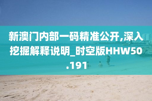 新澳门内部一码精准公开,深入挖掘解释说明_时空版HHW50.191