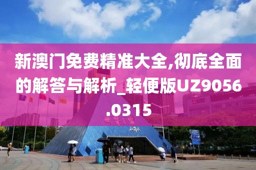新澳门免费精准大全,彻底全面的解答与解析_轻便版UZ9056.0315